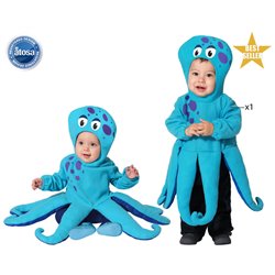 DISFRAZ PULPO UNISEX BEBÉ AZUL