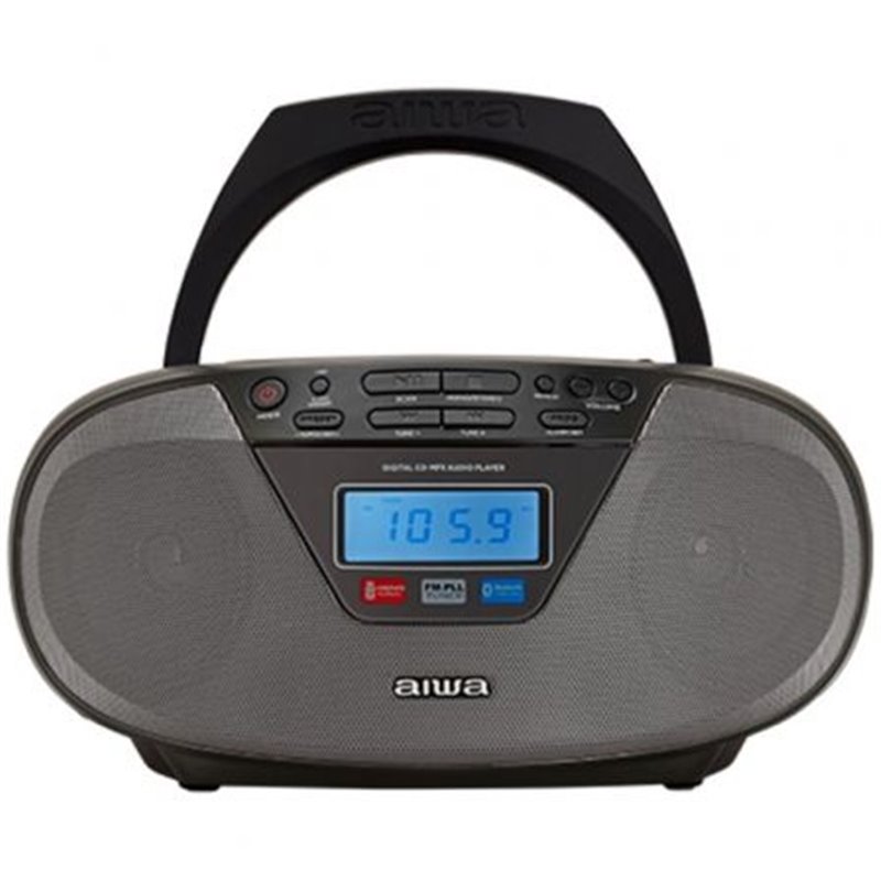 Radio CD Aiwa BoomBox BBTU-400BK/ 6W/ Negro