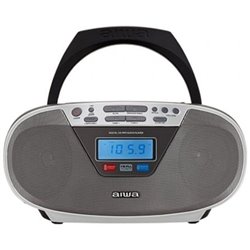 Radio CD Aiwa BoomBox BBTU-400SL/ 6W/ Plata