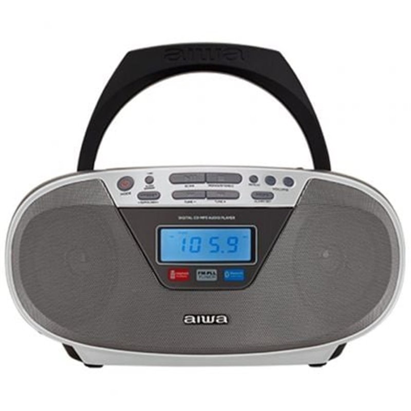 Radio CD Aiwa BoomBox BBTU-400SL/ 6W/ Plata