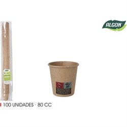 SET-100 VASO CARTON KRAFT 80CC ALGON