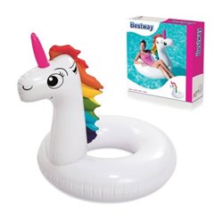 Flotador rueda hinchable Unicornio 136cm