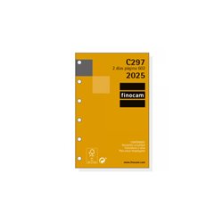 RECAMBIO ANUAL 2025 C297 CLASSIC602 73X114MM 2 DIAS PAGINA FINOCAM 201280025