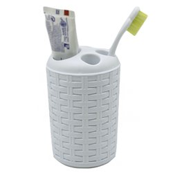 PORTACEPILLOS RATTAN BLANCO