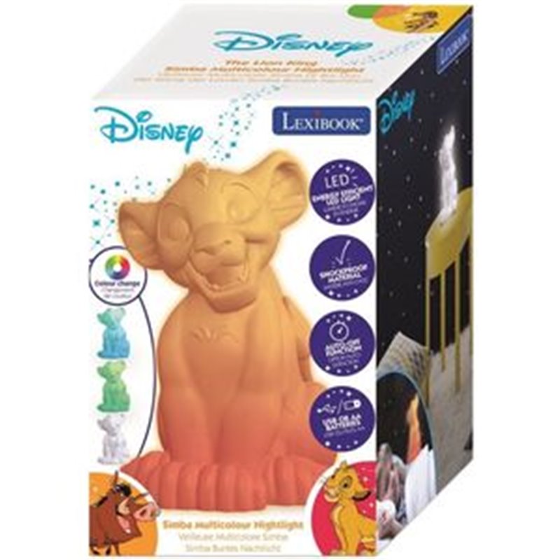 LAMPARA 3D SIMBA EL REY LEON DISNEY