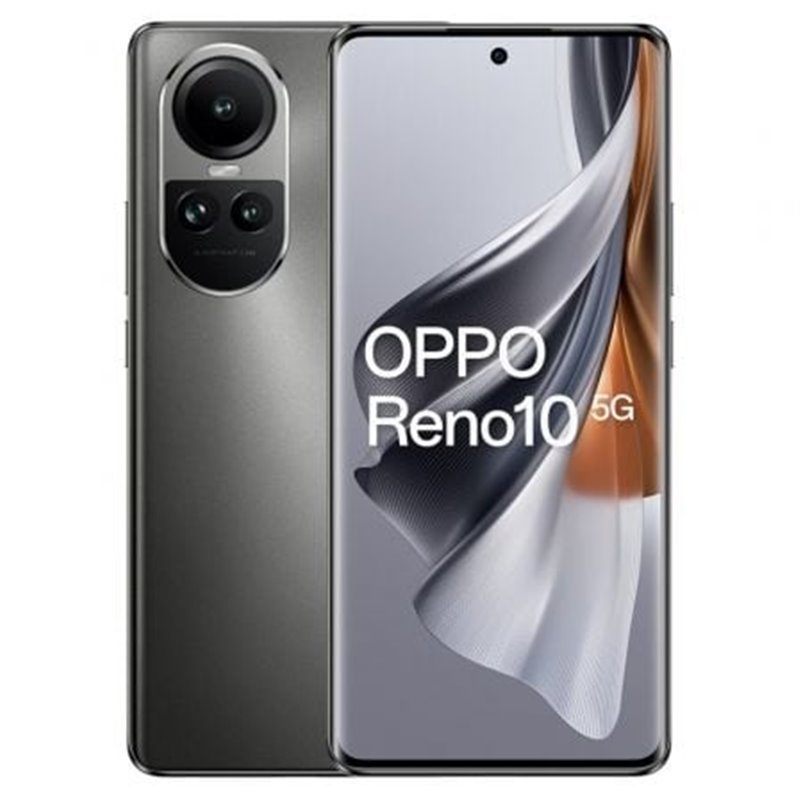 Smartphone Oppo Reno 10 8GB/ 256GB/ 6.7"/ 5G/ Gris Plateado