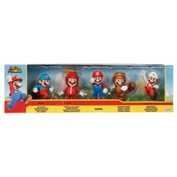 Blister 5 figuras Super Mario Bros 6cm