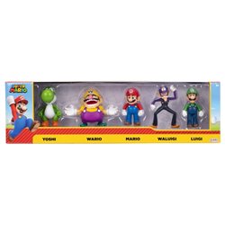 Blister 5 figuras Super Mario Bros 6cm