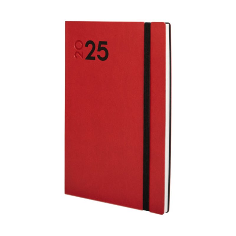 AGENDA 2025 DYNAMIC MARA Y10 140X204MM SEMANA VISTA VERTICAL ROJO FINOCAM 621123025