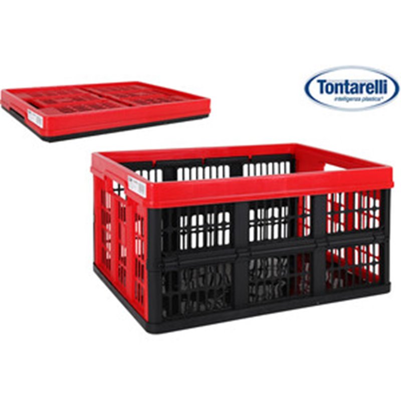 CAJA PLEGABLE 45L53X37X27CM VOILА ROJO