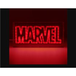 LÁMPARA LED ESTILO NEÓN LOGO MARVEL  15 X 30 CM PALADONE PP13125MC