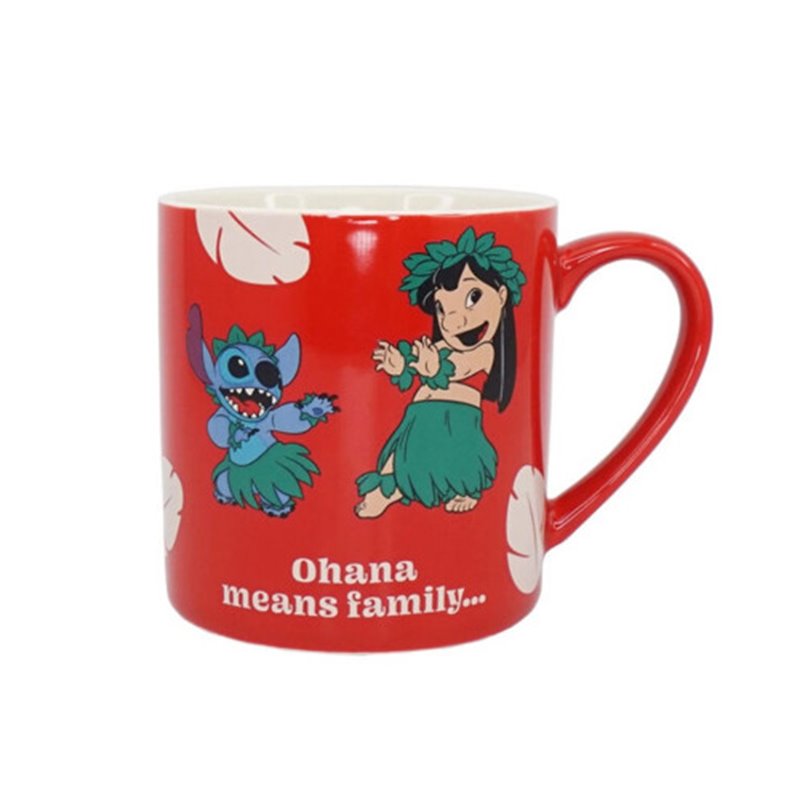 TAZA LILO & STITCH "OHANA MEANS FAMILY…" 310 ML HALF MOON BAY MUGBDC51