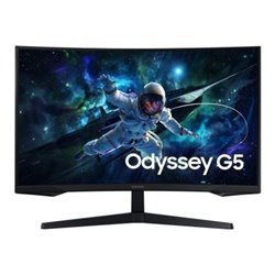 Monitor Gaming Curvo Samsung Odyssey G5 S27CG554EU 27"/ QHD/ 1ms/ 165Hz/ VA/ Negro