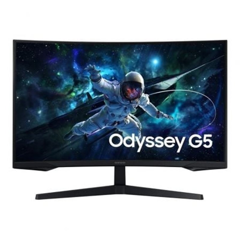 Monitor Gaming Curvo Samsung Odyssey G5 S27CG554EU 27"/ QHD/ 1ms/ 165Hz/ VA/ Negro