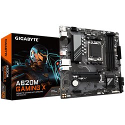 PLACA GIGABYTE A620M GAMING X,AMD,AM5,A620,4DDR5,192GB,VGA+HDMI,GBLAN,4SATA3+1XM.2,6USB3.2,MATX