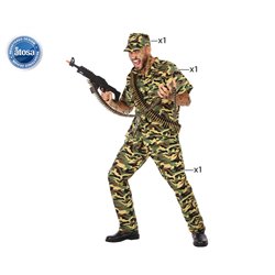 DISFRAZ MILITAR HOMBRE ADULTO CAMUFLAJE