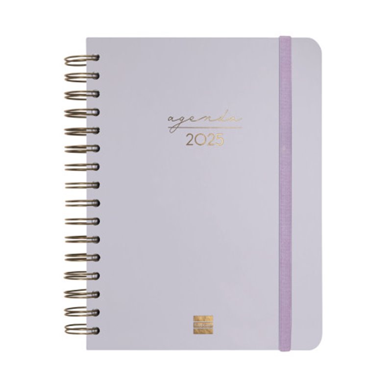 AGENDA 2025 TRENDY ALMA E10 155X212MM DIA PAGINA LILA FINOCAM 762040225