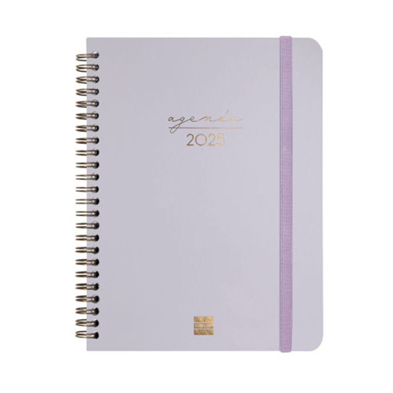 AGENDA 2025 TRENDY ALMA E10 155X212MM SEMANA VISTA HORIZONTAL LILA FINOCAM 762020225