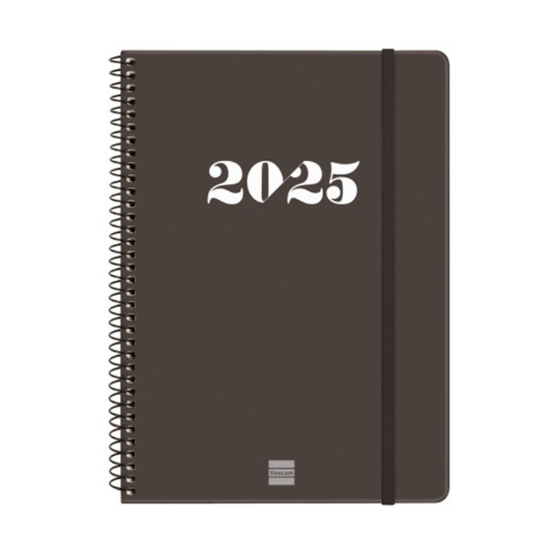 AGENDA 2025 BASIC MY E10 155X212MM SEMANA VISTA HORIZONTAL NEGRO FINOCAM 743506025