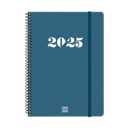 AGENDA 2025 BASIC MY E10 155X212MM SEMANA VISTA HORIZONTAL AZUL FINOCAM 743501025