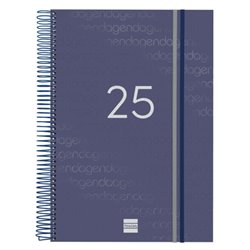 AGENDA 2025 BASIC YEAR E40 210X297MM DIA PAGINA AZUL FINOCAM 741111025