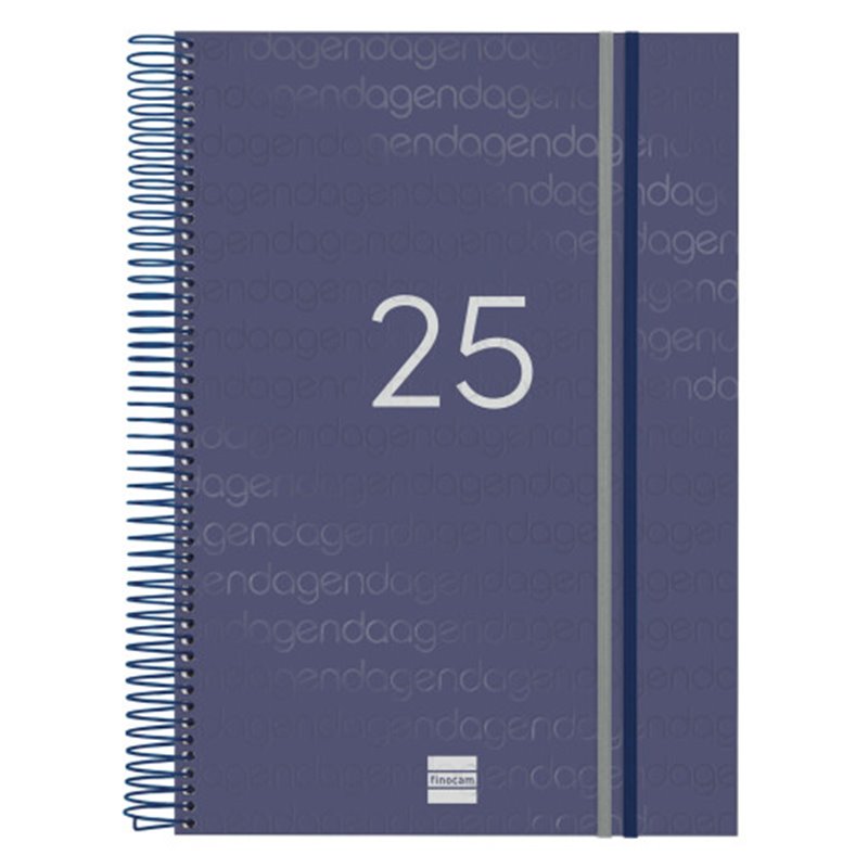 AGENDA 2025 BASIC YEAR E40 210X297MM DIA PAGINA AZUL FINOCAM 741111025