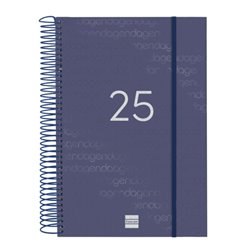 AGENDA 2025 BASIC YEAR E11 165X242MM DIA PAGINA AZUL FINOCAM 742071025