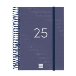 AGENDA 2025 BASIC YEAR E10 155X212MM DIA PAGINA AZUL FINOCAM 741101025