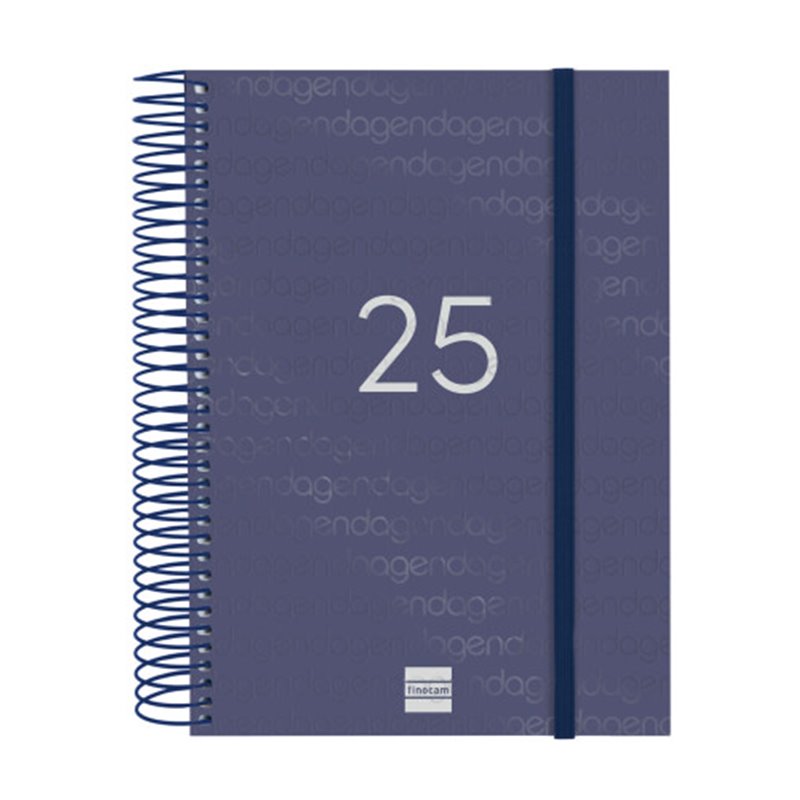 AGENDA 2025 BASIC YEAR E10 155X212MM DIA PAGINA AZUL FINOCAM 741101025