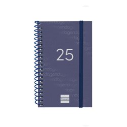 AGENDA 2025 BASIC YEAR E3 79X127MM SEMANA VISTA HORIZONTAL AZUL FINOCAM 741421025