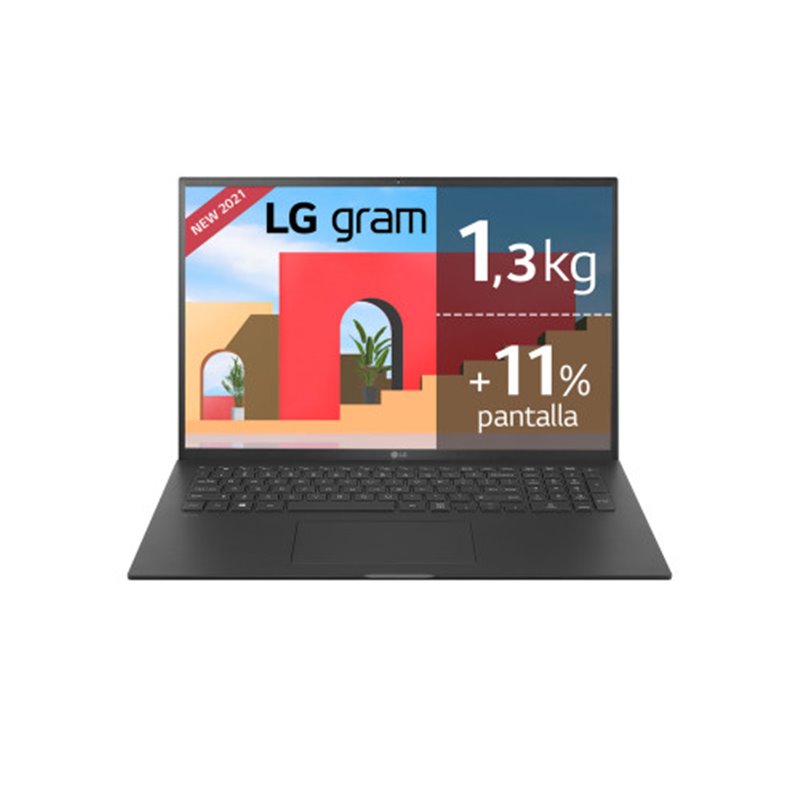 LG Gram 17Z95P-G.AA78B ordenador portatil Netbook 43,2 cm (17") WQXGA Intel® Core™ i7 16 GB LPDDR4x-SDRAM 512 GB SSD Wi-Fi 6 (80