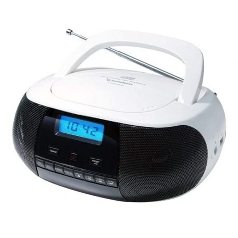 Radio CD Sunstech CRUSM400WT/ Blanca