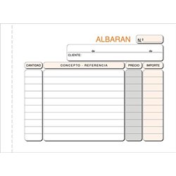 ALBARANES DUPLICADO 1/8 APAISADO T123