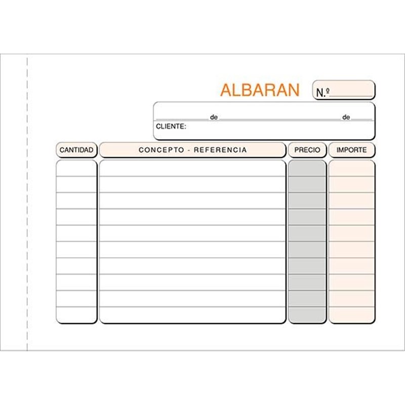 ALBARANES DUPLICADO 1/8 APAISADO T123