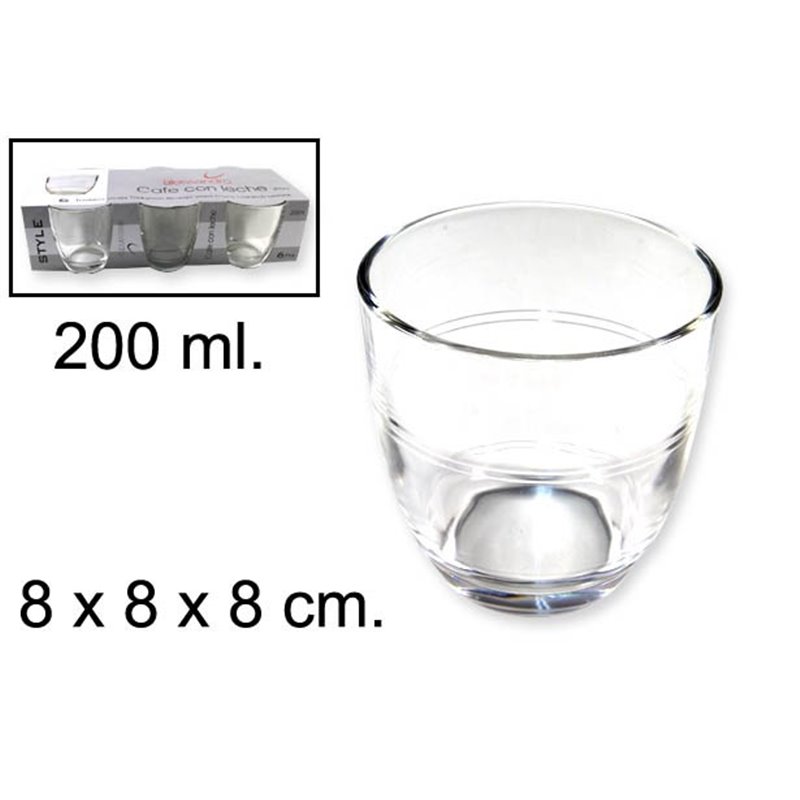 VASOS ALESSANDRO CAFE CON LECHE 200 ml.