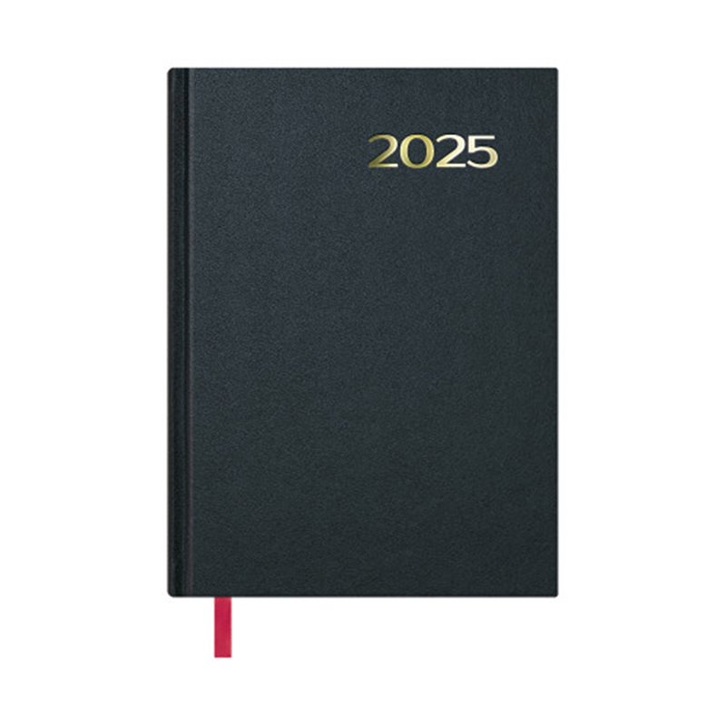 AGENDA 2025 SINTEX DÍA PÁGINA 14 X 20 CM COLOR NEGRO DOHE 11399 - 25