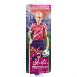 BARBIE FUTBOLISTA CAMISETA ROJA