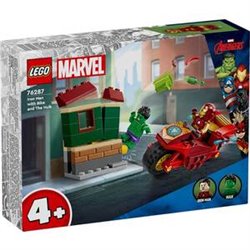 IRON MAN C/MOTO Y HULK LEGO S.HEROE