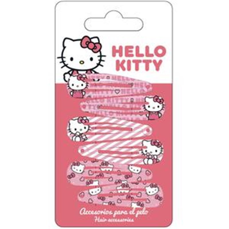 ACCESORIOS PELO CLIPS 6 PIEZAS HELLO KITTY