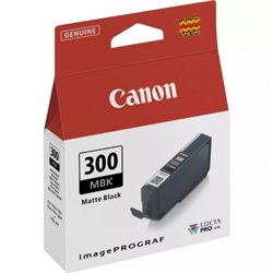 Cartucho de Tinta Original Canon PFI-300MBK/ Negro Mate