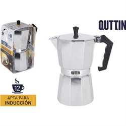 CAFETERA ALUMINIO 12 SERVICIOS INDUCCIÓN QUTTIN