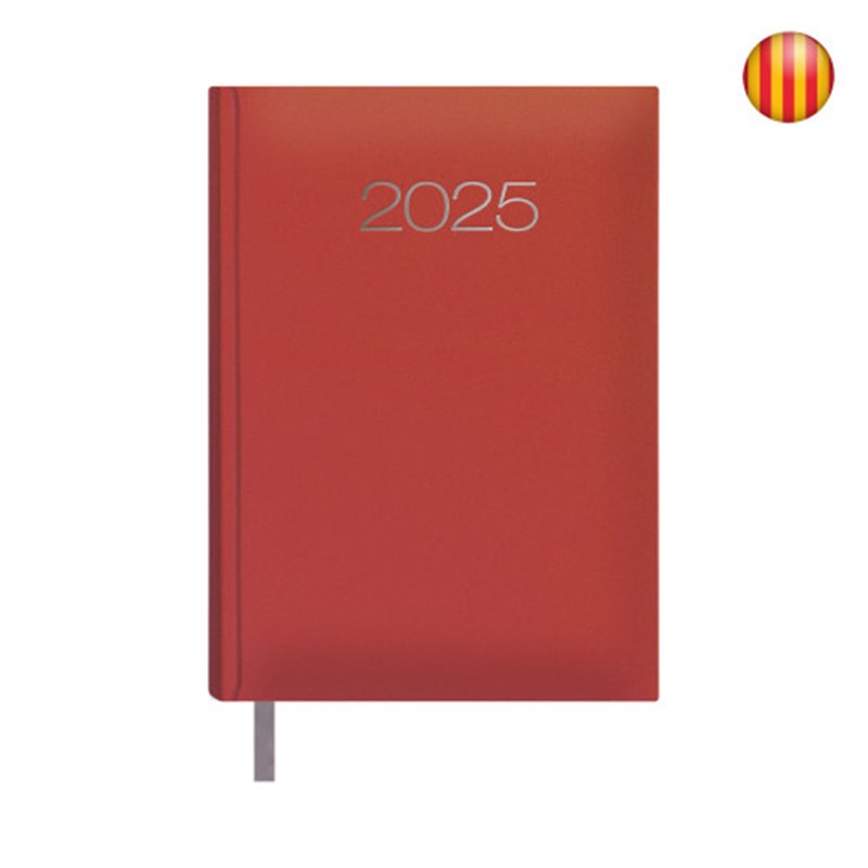 AGENDA 2025 LISBOA DÍA PÁGINA 14 X 20 CM COLOR ROJO CATALAN DOHE 12692 - 25