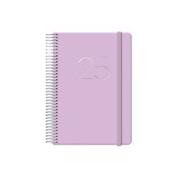 AGENDA 2025 GLOSS DÍA PÁGINA 12,5 X 18 CM MORADO DOHE 12574 - 25