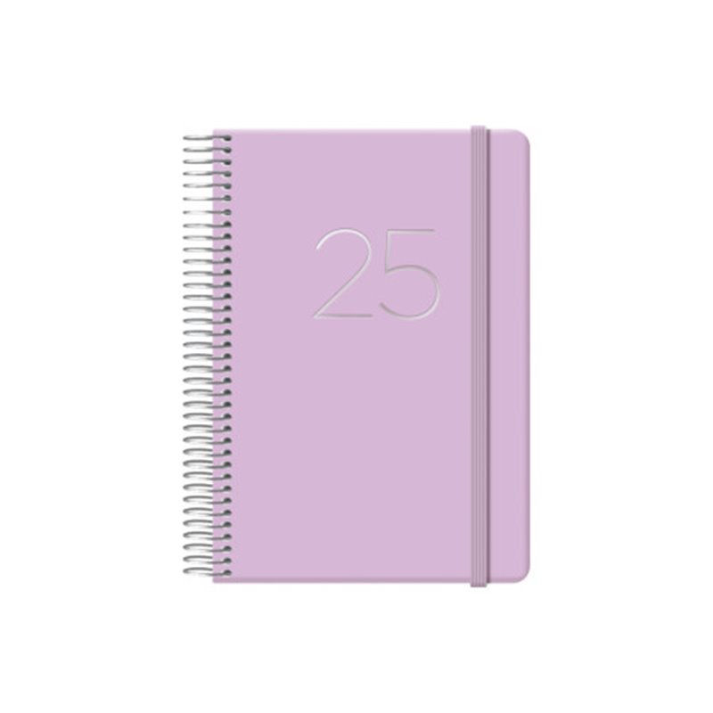 AGENDA 2025 GLOSS DÍA PÁGINA 12,5 X 18 CM MORADO DOHE 12574 - 25