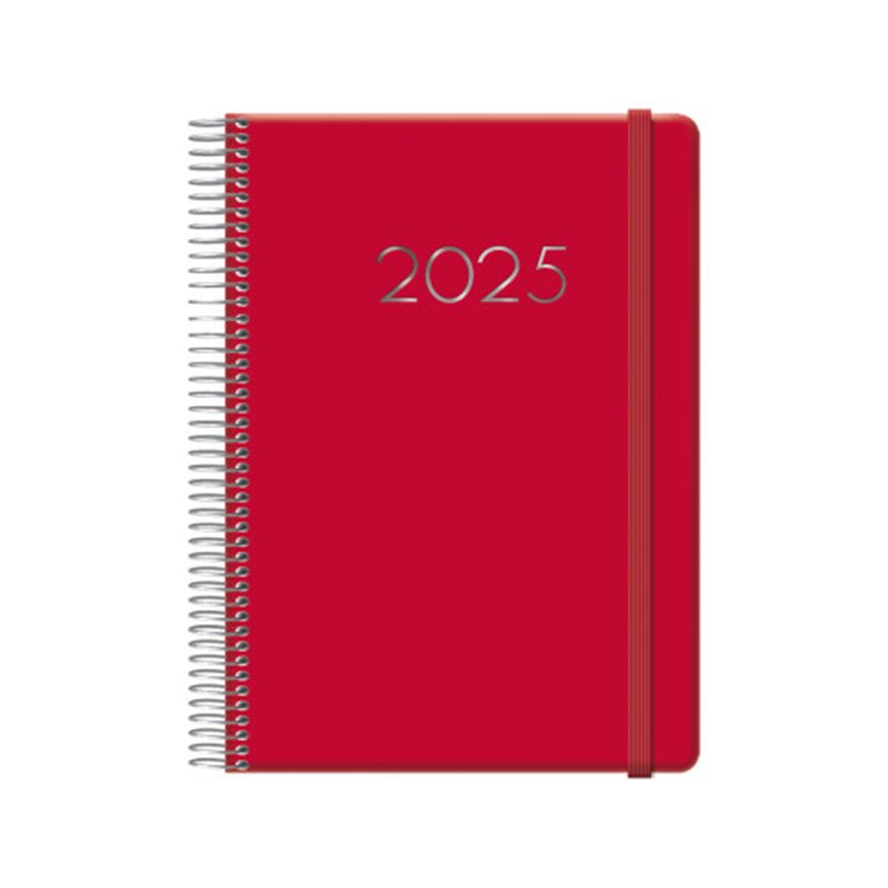 AGENDA 2025 DENVER DÍA PÁGINA 15 X 21 CM. COLOR ROJO DOHE 12719 - 25