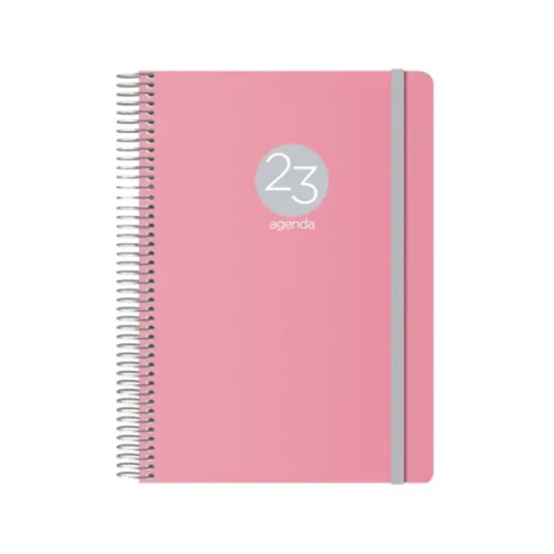 AGENDA 2025 MEMPHIS DÍA PÁGINA 15 X 21 CM MODELO ROSA DOHE 12688 - 25