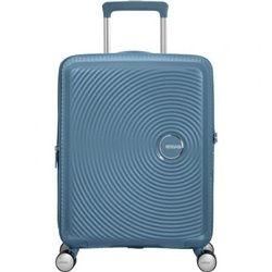 Maleta de Cabina American Tourister SoundBox Spinner 55cm/ 55x40x20cm/ 4 Ruedas/ Azul Piedra