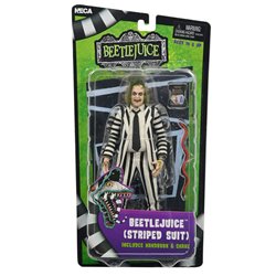 Figura Beetlejuice 1988 Black and White Striped Suit Beetlejuice 18cm