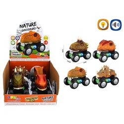 Coche Monster Dinosaurs Nature luz y sonido surtido