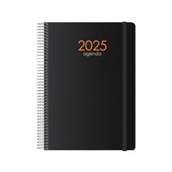 AGENDA 2025 SYNCRO SEMANA VISTA 15 X 21 CM NEGRO DOHE 11622 - 25